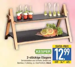E-Center KESPER 2-stöckige Etagere Angebot