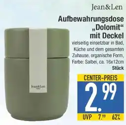 E-Center Jean&Len Aufbewahrungsdose ,,Dolomit" mit Deckel Angebot