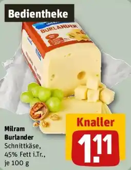 REWE Milram Burlander Schnittkäse Angebot