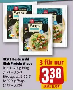 REWE REWE Beste Wahl High Protein Wraps Angebot
