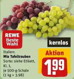 REWE REWE Beste Wahl Mix Tafeltrauben Angebot