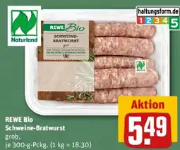 REWE REWE Bio Schweine-Bratwurst grob Angebot