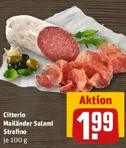 REWE Citterio Mailänder Salami Strafino Angebot