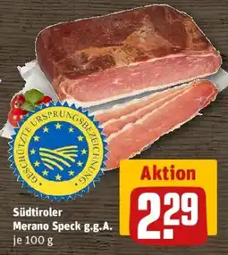 REWE Südtiroler Merano Speck g.g.A. Angebot