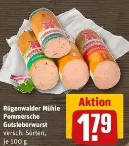 REWE Rügenwalder Mühle Pommersche Gutesberwurst Angebot