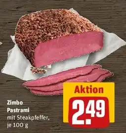 REWE Zimbo Pastrami Angebot