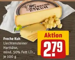 REWE Freche Kuh Liechtensteiner Hartkäse Angebot