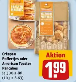 REWE Créapan Poffertjes oder American Toaster Pancakes Angebot