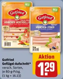 REWE Gutfried Geflügel-Aufschnitt Angebot