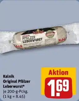REWE Kalnik Original Pfälzer Leberwurst Angebot