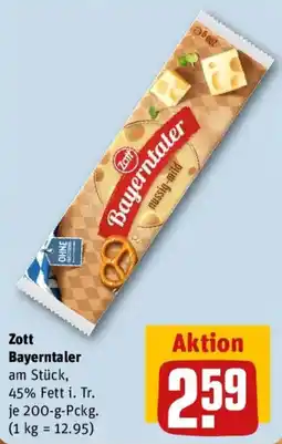 REWE Zott Bayerntaler Angebot