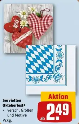 REWE Servietten Oktoberfest Angebot