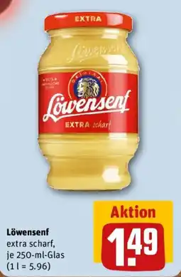 REWE Löwensenf extra scharf Angebot