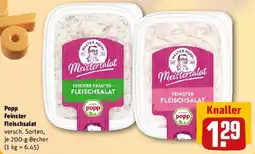 REWE Popp Feinster Fleischsalat Angebot