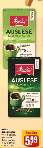 REWE Melitta Auslese Kaffee Angebot