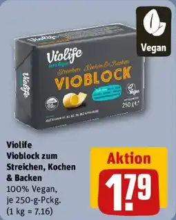 REWE Vioblock zum Streichen, Kochen & Backen Angebot