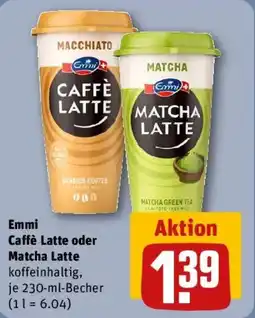 REWE Emmi Caffè Latte oder Matcha Latte Angebot