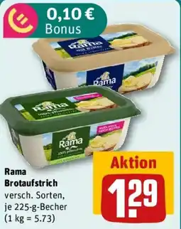 REWE Rama Brotaufstrich Angebot