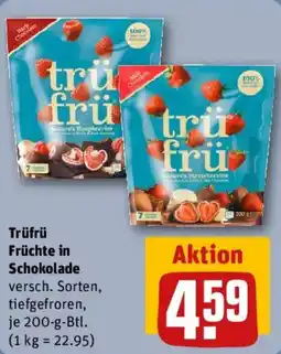 REWE Trüfrü Früchte in Schokolade Angebot