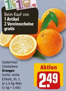REWE Orangen Angebot