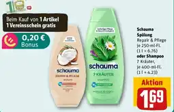 REWE Schauma Spülung Repair & Pflege oder Shampoo Angebot