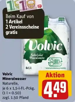 REWE Volvic Mineralwasser Naturelle Angebot