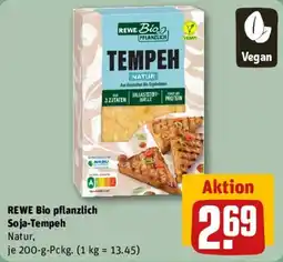 REWE REWE Bio pflanzlich Soja-Tempeh Natur Angebot