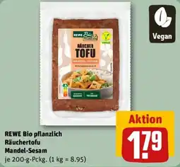 REWE REWE Bio pflanzlich Räuchertofu Mandel-Sesam Angebot