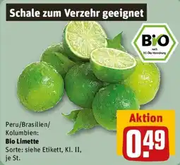 REWE Bio Limette Angebot