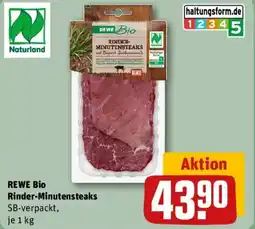 REWE REWE Bio Rinder-Minutensteaks Angebot