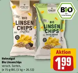 REWE Heimatgut Bio Linsenchips Angebot