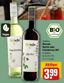 REWE Biorebe Merlot oder Chardonnay IGP Angebot