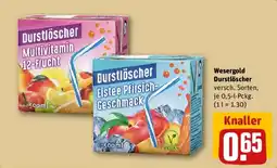 REWE Wesergold Durstlöscher Angebot