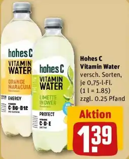 REWE Hohes C Vitamin Water Angebot