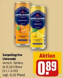 REWE Sanpellegrino Limonade Angebot