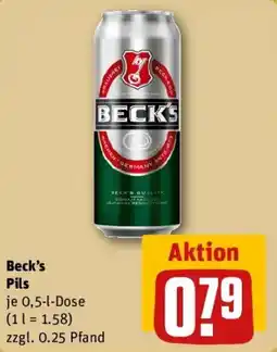 REWE Beck's Pils Angebot