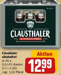 REWE Clausthaler alkoholfrei Angebot