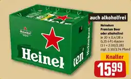 REWE Heineken Premium Beer oder alkoholfrei Angebot