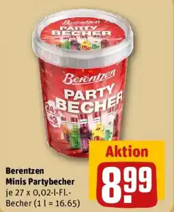 REWE Berentzen Minis Partybecher Angebot