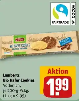 REWE Lambertz Bio Hafer Cookies Vollmilch Angebot
