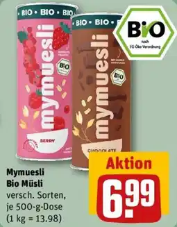 REWE Mymuesli Bio Müsli Angebot