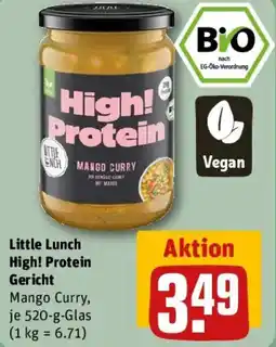 REWE Little Lunch High! Protein Gericht Mango Curry Angebot