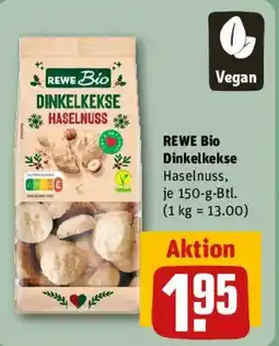 REWE REWE Bio Dinkelkekse Haselnuss Angebot