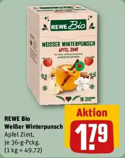 REWE REWE Bio Weißer Winterpunsch Apfel Zimt Angebot