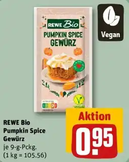 REWE REWE Bio Pumpkin Spice Gewürz Angebot