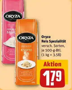 REWE Oryza Reis Spezialität Angebot