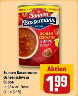 REWE Sonnen Bassermann Ochsen schwanz Suppe Angebot