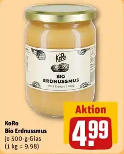 REWE KoRo Bio Erdnussmus Angebot