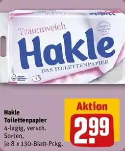 REWE Hakle Toilettenpapier Angebot
