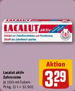 REWE Lacalut aktiv Zahncreme Angebot